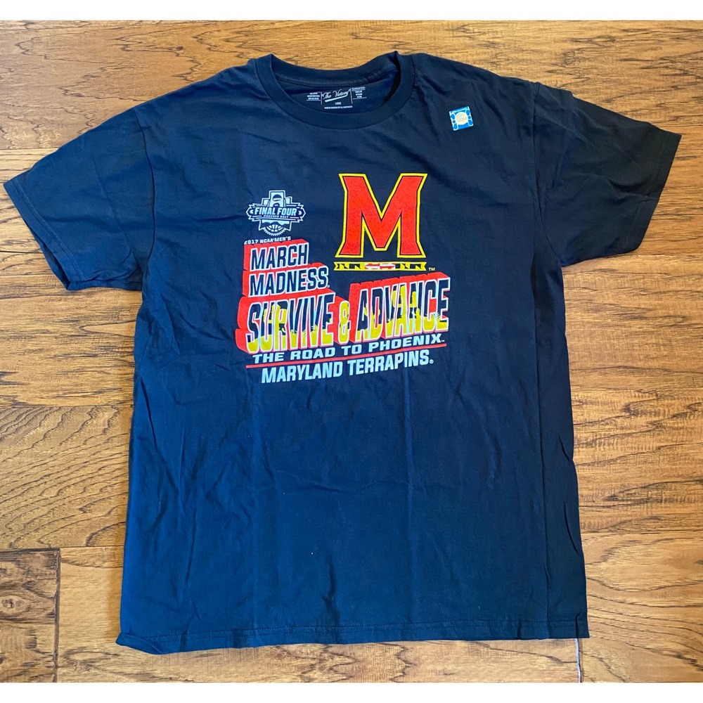 The Victory Maryland Terrapins 2017 March Madness Survive Advance T-Shirt Large